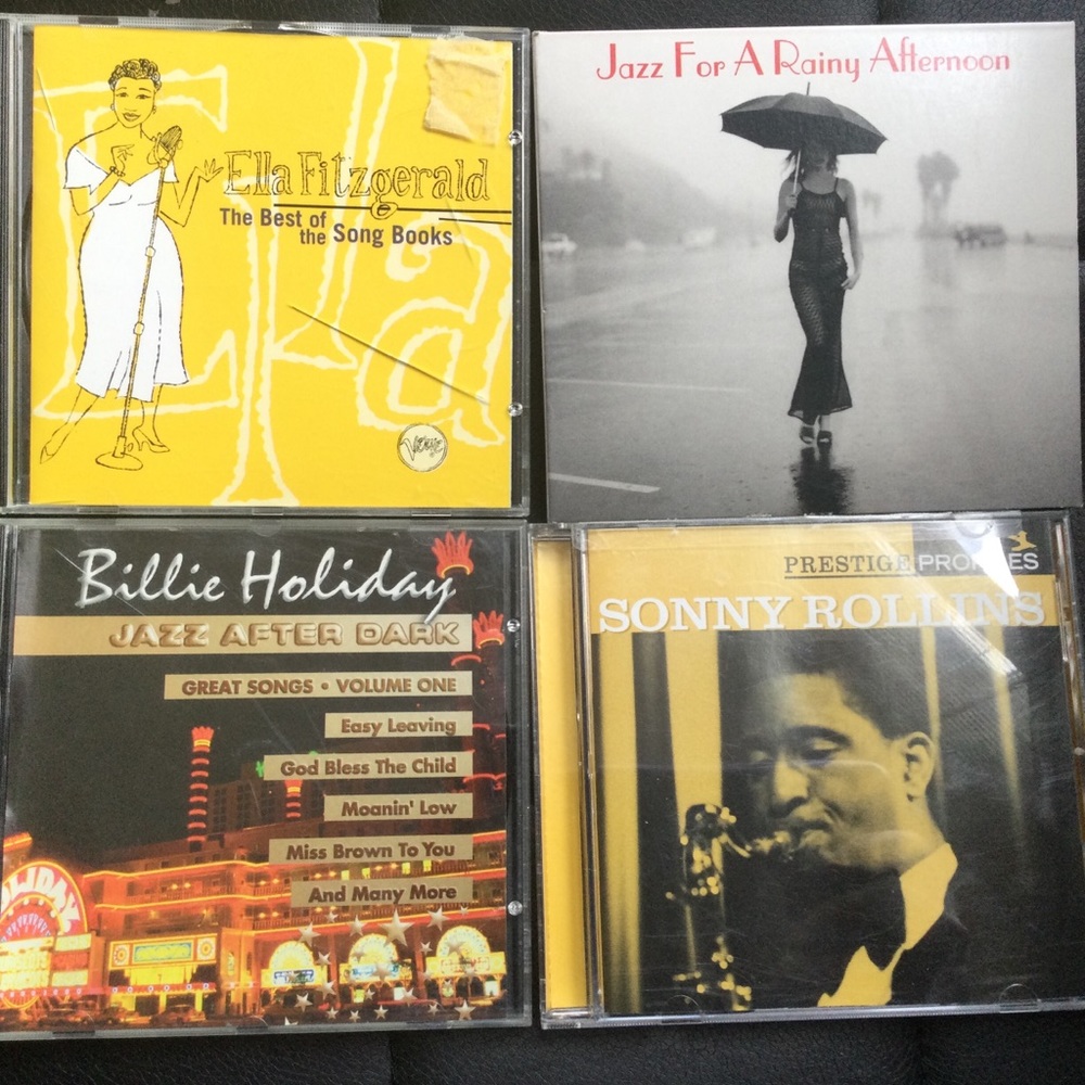 Lot of Four Jazz CDs Billie Holiday Ella Fitzgerald Mix